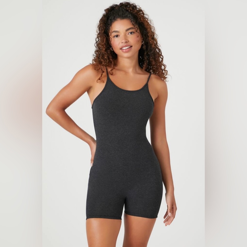 FOREVER 21 Charcoal Gray One Piece Outfit M